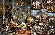 Jan Brueghel The Elder Allegory of Sight and Smell oil on canvas